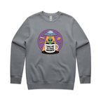 Coffee, Alien, UFO, Take Me To Your Brewer AS Colour Stencil Crew Sweatshirt Unisex Gravel Sweatshirt Coffee Printed In Australia Si-Fi