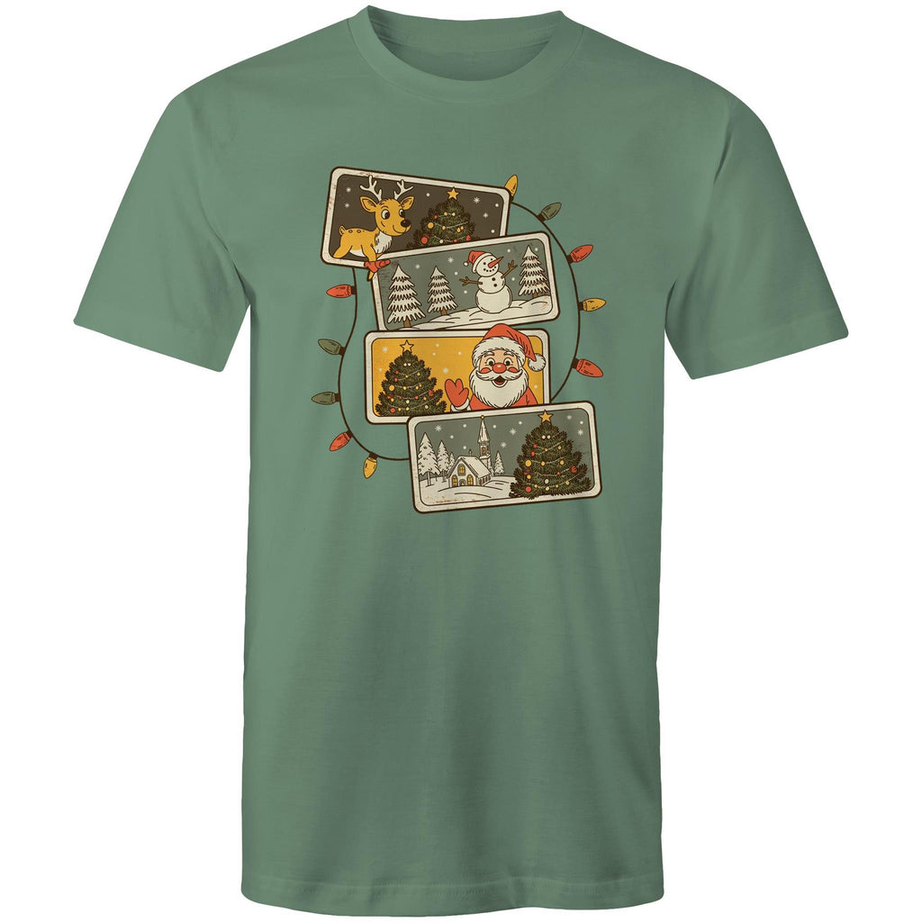 Retro Christmas Cards - Mens T-Shirt