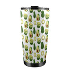 Cute Avocados - 20oz Mobile Tumbler with Lid (Black Lock) 20oz Travel Mug Food Printed Offshore