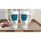 I'm A Total Square - White Latte 17oz Ceramic Mug Latte Mug Globally Fulfilled Maths