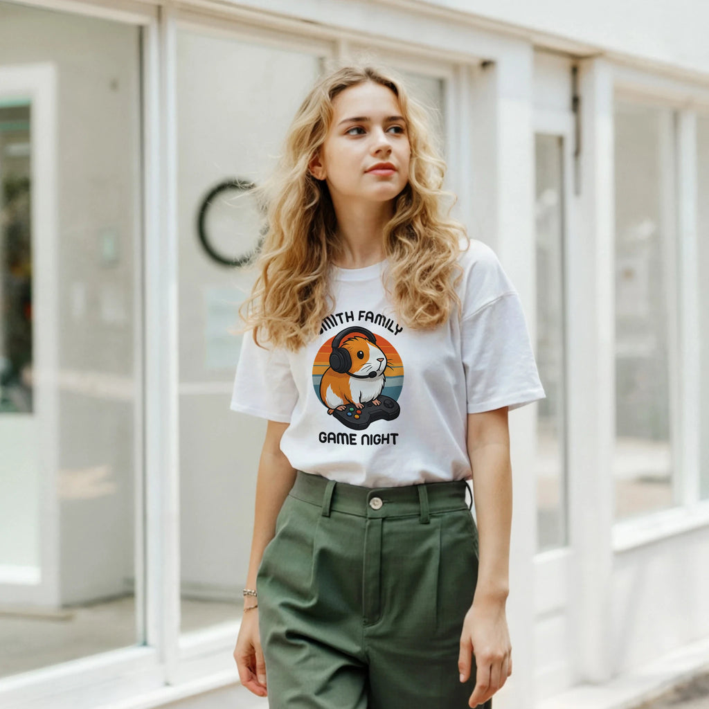 Family Game Night - Personalised T-shirt Personalised T-shirt customise Games Globally Fulfilled personalise