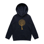 Music Tree - Kids Hoodie Navy Kids Hoodie Printed In Australia