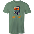 Cassette Tape, It Might Be Time To Rewind - Mens T-Shirt Sage Mens T-shirt Music Printed In Australia Retro
