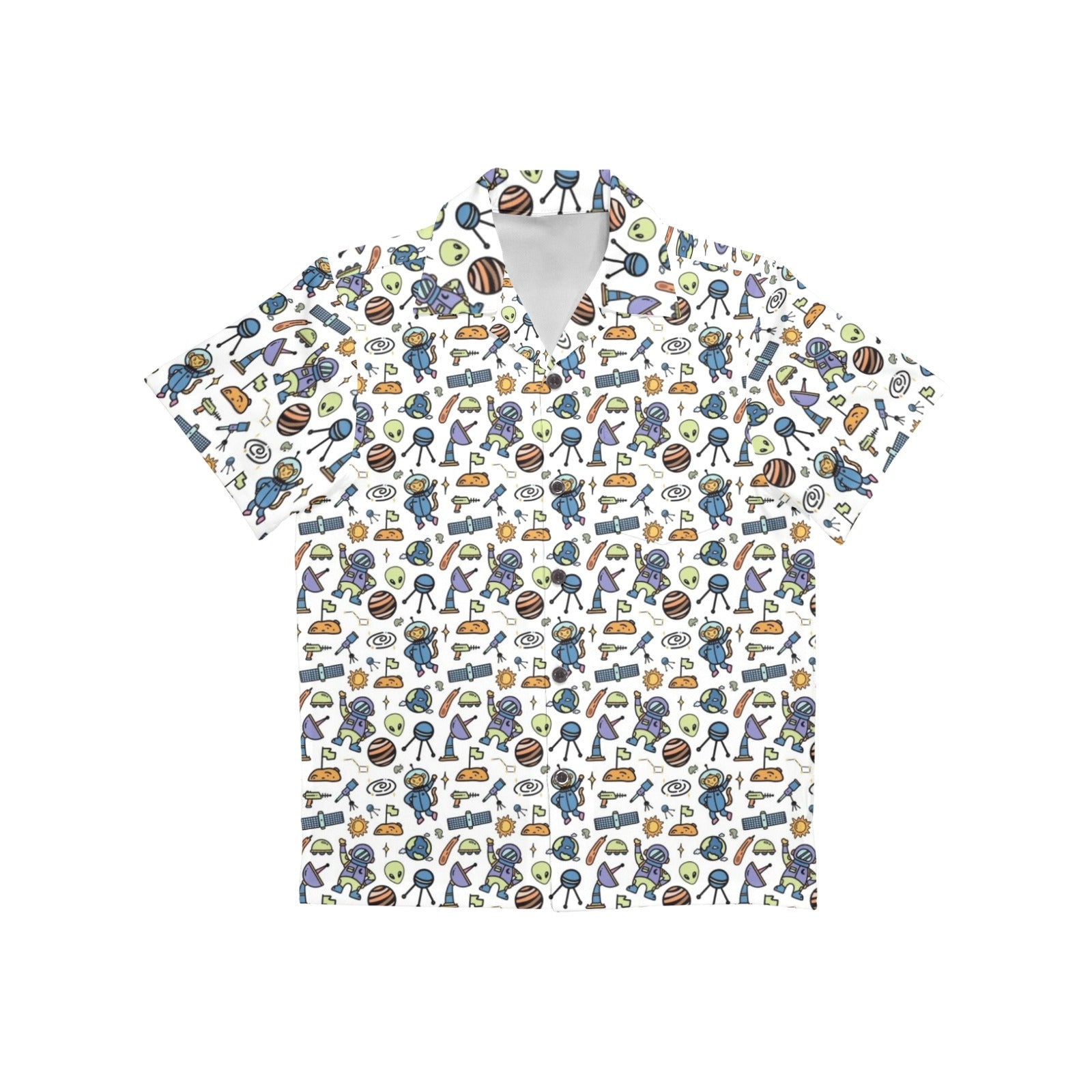 All About Space Junior Kids Hawaiian Shirt