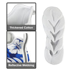 Blue Hawaiian Floral Men's Twisted Sole Sneakers