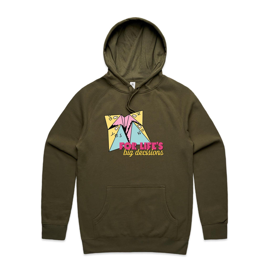 For Life's Big Decisions - Mens Hoodie Army Mens Hoodie Games Printed In Australia