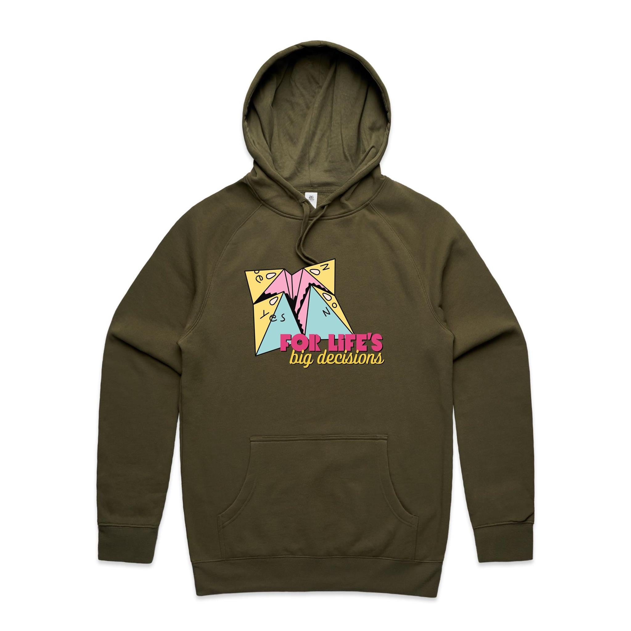 For Life's Big Decisions - Mens Hoodie Army Mens Hoodie Games Printed In Australia