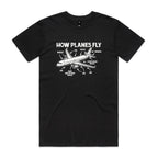 How Planes Fly Men's AS Colour T-shirt Black Mens T-shirt Printed In Australia Science