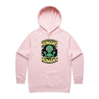 Alien, I'm Not Saying It Was Humans - Womens Hoodie Pink Womens Hoodie Printed In Australia Sci Fi