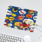 Blue Comic Book Leather Mouse Pad Leather Mouse Pad comic Printed Offshore
