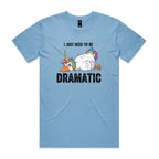Dramatic Unicorn Goose Men's AS Colour T-shirt Carolina Blue Mens T-shirt animal Printed In Australia