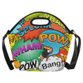 Comic Book 2 - Neoprene Lunch Bag One Size Neoprene Lunch Bag Printed Offshore