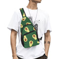 Avocado Characters Chest Bag One Size Cross Body Chest Bag Food Printed Offshore