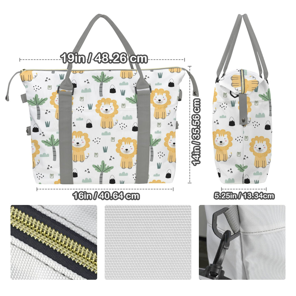 Lions Duffle Bag-Simple (Model 1715) Duffle Bag-Simple (1715)