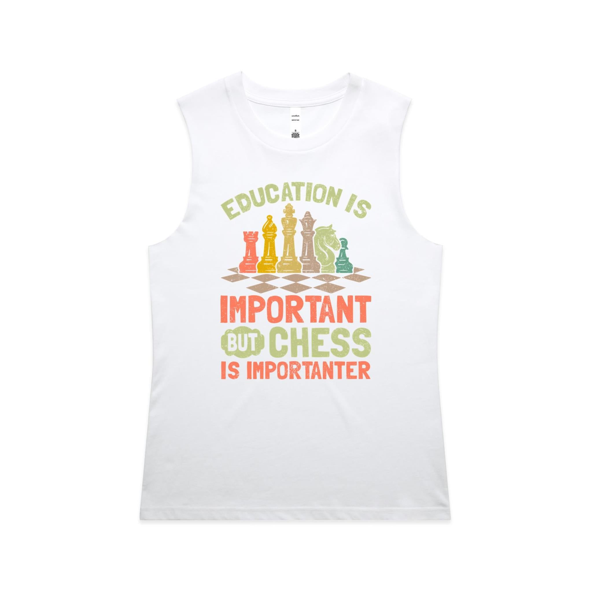 Chess And Education - AS Colour Women's Maple Tank