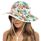 Surfing Safari Wide Brim Bucket Hat Wide Brim Bucket Hat Printed Offshore Surf