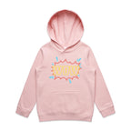 Wow - Kids Hoodie Pink Kids Hoodie Printed In Australia