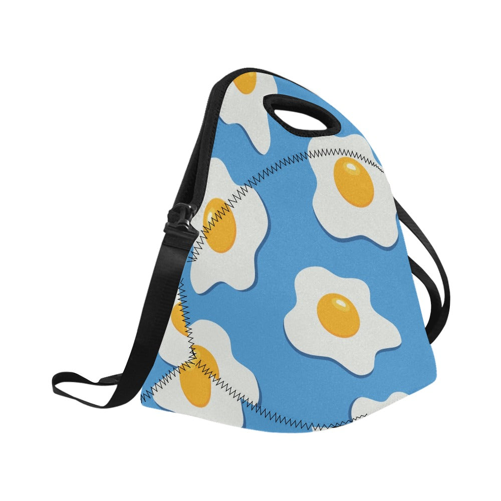 Fried Eggs - Neoprene Lunch Bag Neoprene Lunch Bag Printed Offshore