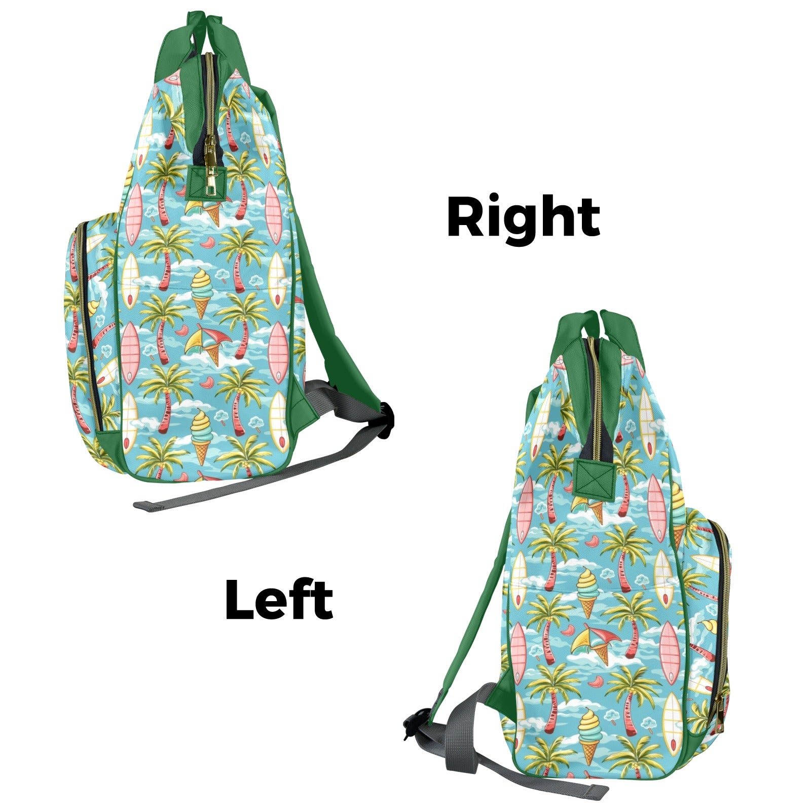Summer Surf Multi-Function Backpack, Nappy / Diaper Bag Multi-function Backpack, Nappy / Diaper Bag Printed Offshore Surf