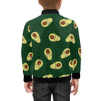 Avocado Characters Kids Bomber Jacket Kids Bomber Jacket Food Printed Offshore