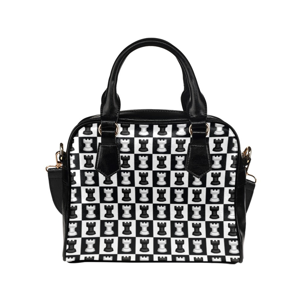 Chess Black And White - Shoulder Handbag (Model 1634) One size Shoulder Handbags (1634)