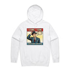 I Came, I Saw, I Forgot What I Was Doing, Retro Gentleman Men's AS Colour Hoodie White Mens Hoodie comic Dad Printed In Australia