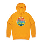 Better Days Ahead - Mens Hoodie Gold Mens Hoodie Positivity Printed In Australia