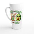 You're The Avocado To My Toast, Valentine - White Latte 17oz Ceramic Mug Default Title Latte Mug Food Globally Fulfilled Love