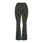Squiggle Time High Waist Crossover Tummy Control Flare Leggings High Waist Flare Leggings Printed Offshore
