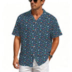 UFO's And Aliens Men's Crinkle Hawaiian Shirt