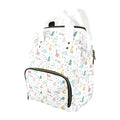 Quirky Dinosaurs Multi-Function Backpack, Nappy / Diaper Bag One Size Multi-function Backpack, Nappy / Diaper Bag animal Printed Offshore