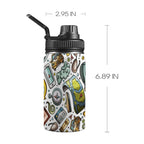 Travel Montage - Kids Water Bottle with Chug Lid (12 oz)