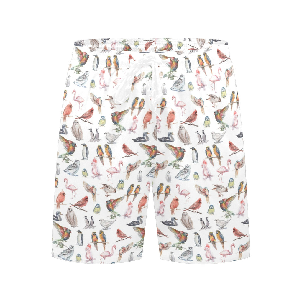 Birds Of A Feather Men's Mid-Length Beach Shorts Men's Mid-Length Beach Shorts animal Birds Printed Offshore
