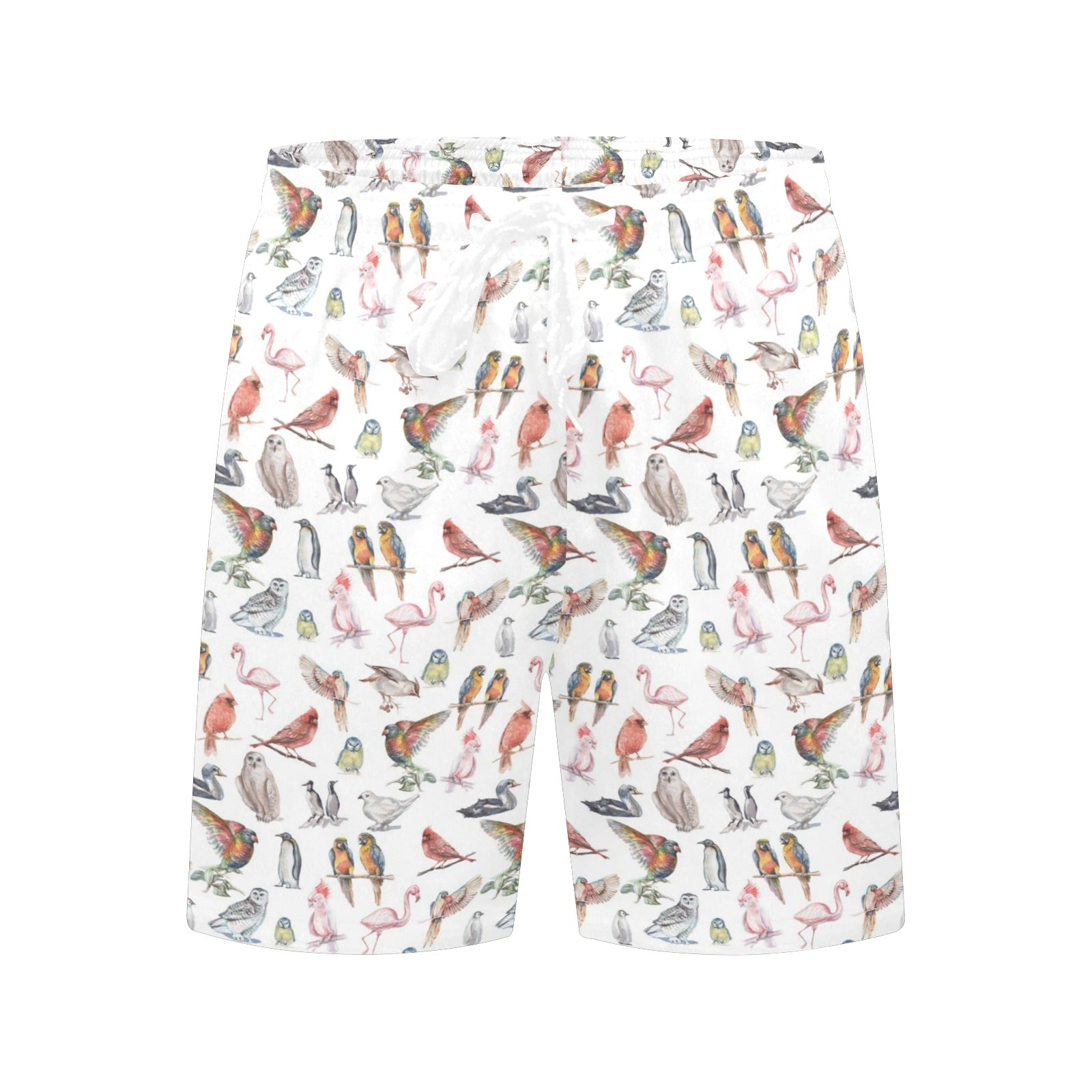 Birds Of A Feather Men's Mid-Length Beach Shorts Men's Mid-Length Beach Shorts animal Birds Printed Offshore