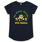 My Daily Moods - Womens Scoop Neck T-Shirt Navy Womens Scoop Neck T-shirt Printed In Australia