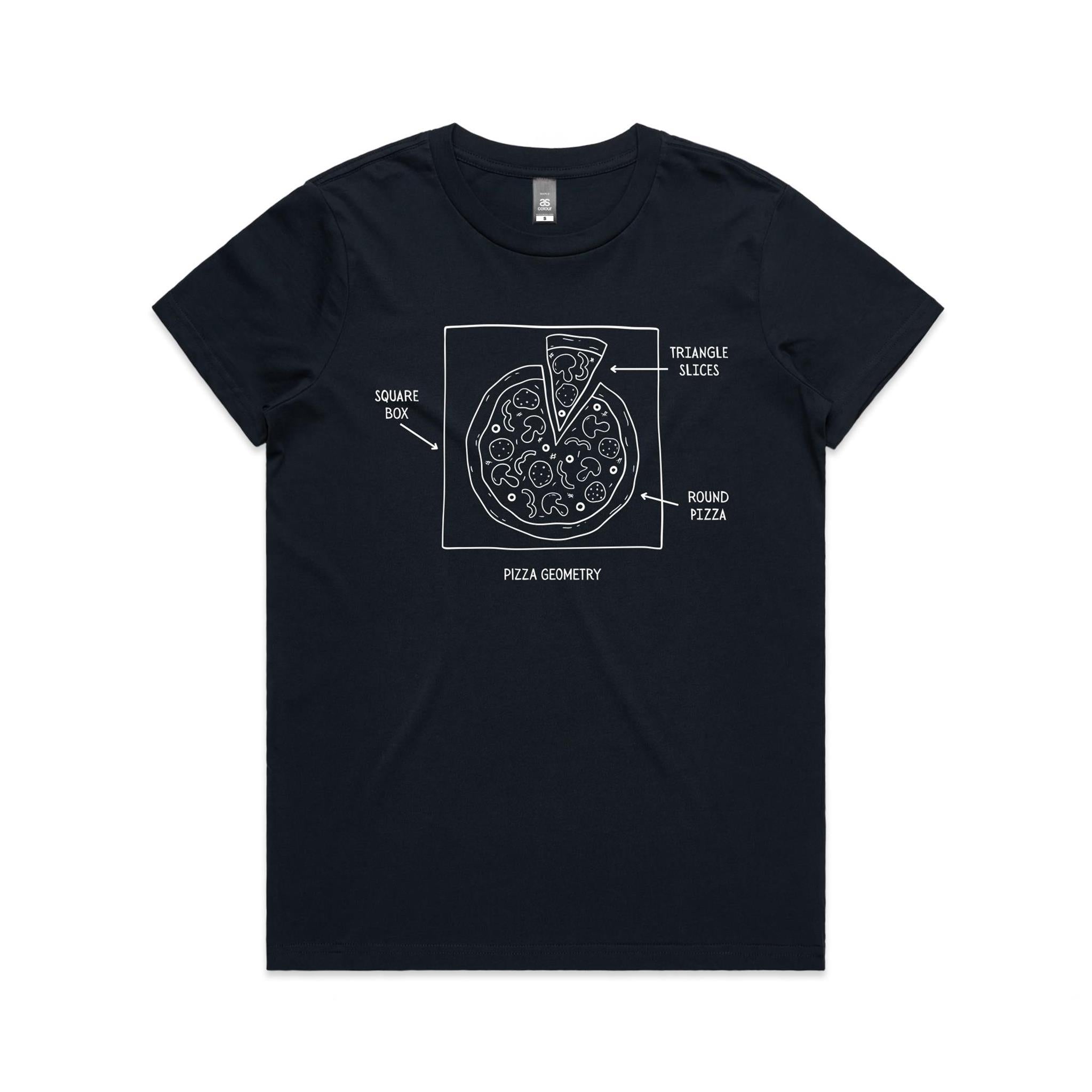 Pizza Geometry Women's AS Colour T-shirt