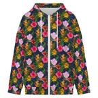 Tropical Floral Women's Full-Zip Hoodie