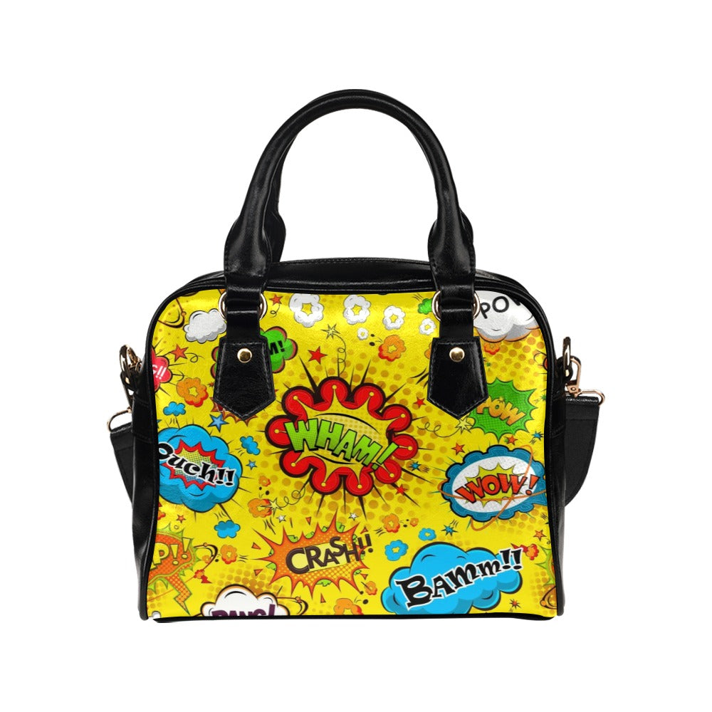 Comic Book Yellow - Shoulder Handbag (Model 1634) Shoulder Handbags (1634)