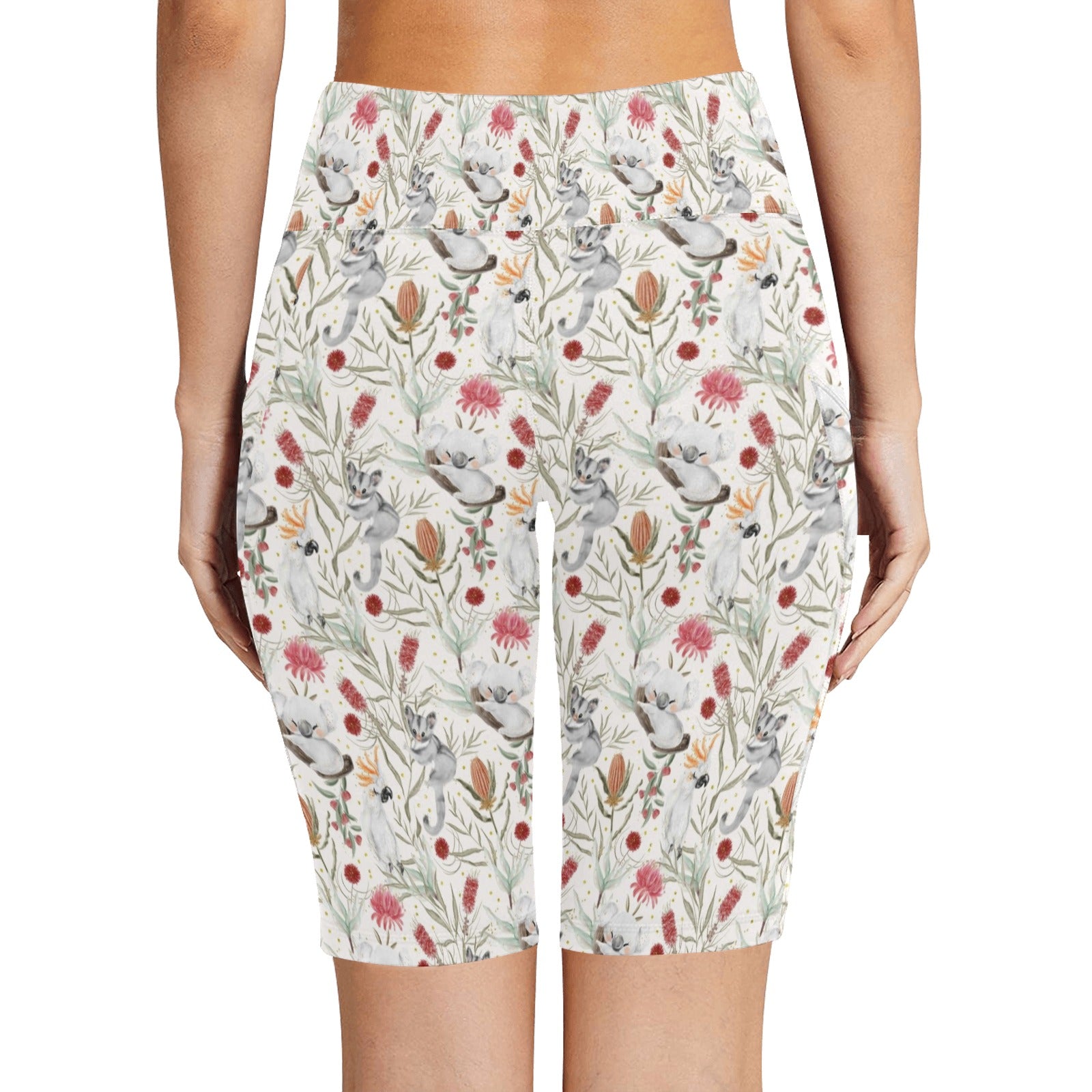 Australian Plants And Animals Women's Bike Shorts With Side Pockets