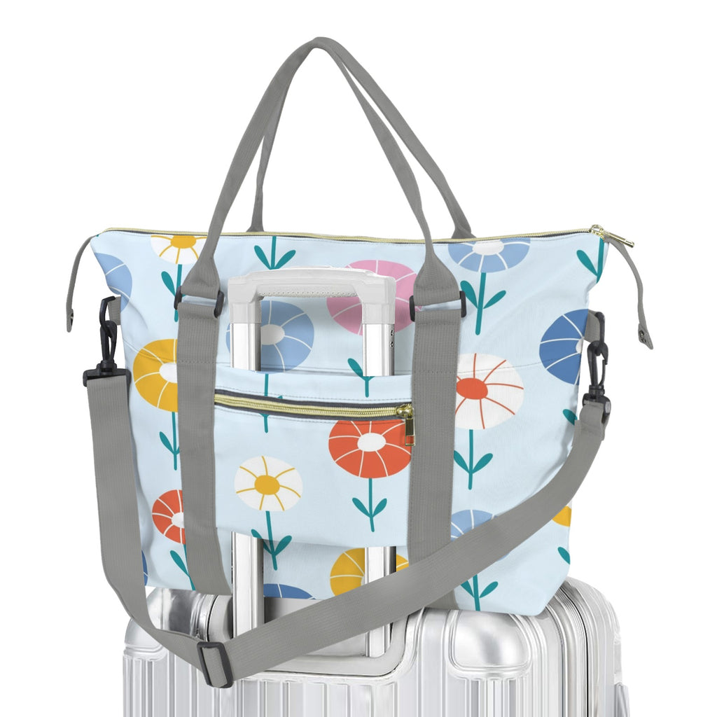 Abstract Cute Flowers Duffle Bag-Simple (Model 1715) One Size Duffle Bag-Simple (1715)