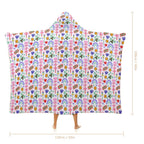 Rainbows And Butterflies Kids Hooded Blanket 100cm x 130cm Kids Hooded Blanket Printed Offshore
