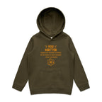 You Matter, Physics Pun - Kids Hoodie Army Kids Hoodie Printed In Australia Science