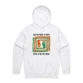 All We Need Is Love Men's AS Colour Hoodie White Mens Hoodie Love Printed In Australia