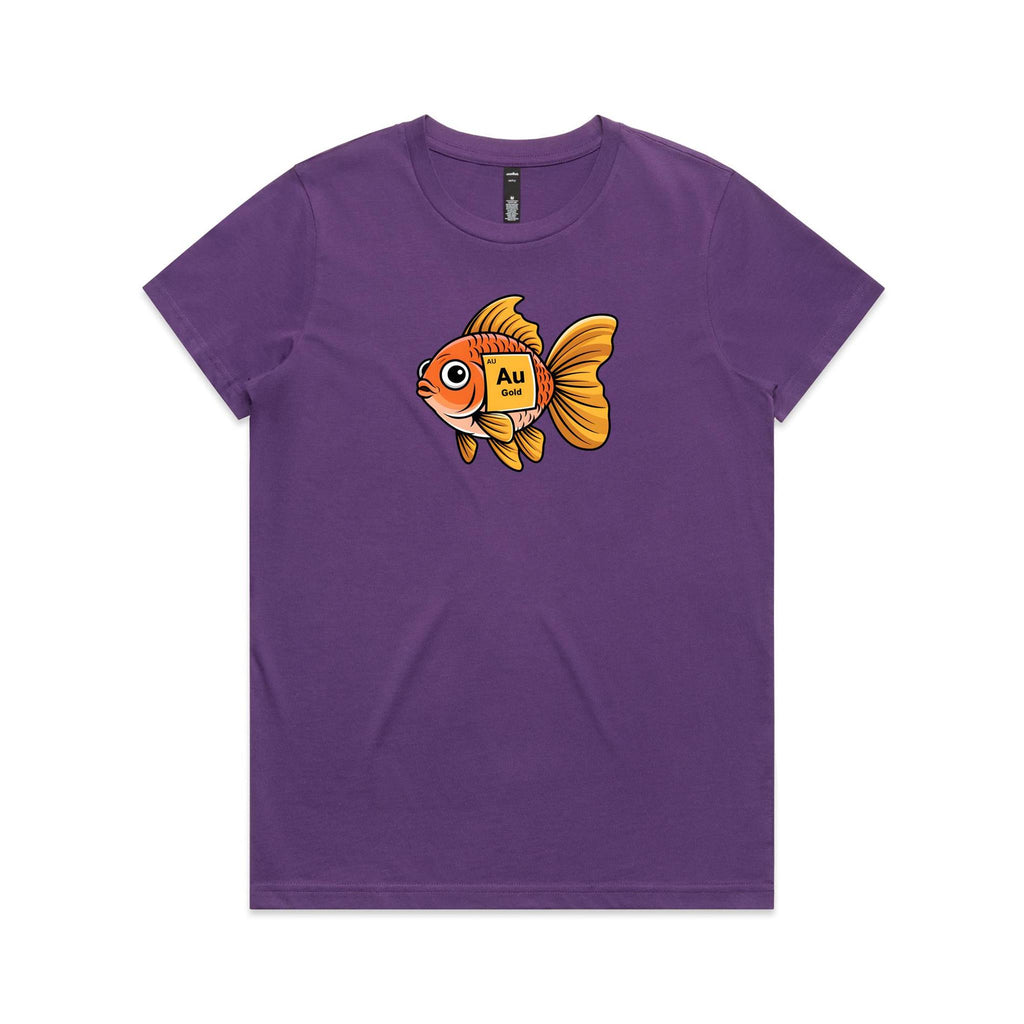 Gold Fish Periodic Table Women's AS Colour T-shirt