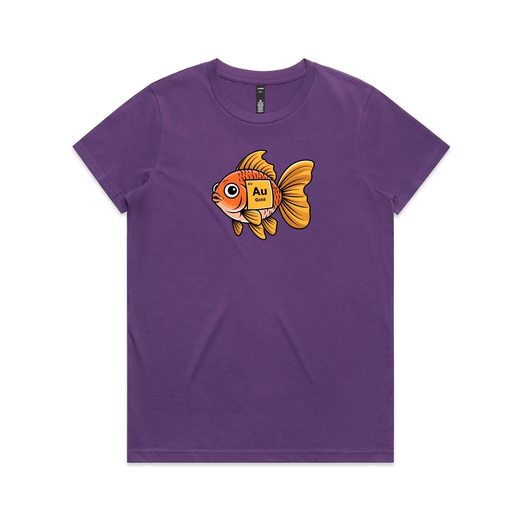Gold Fish Periodic Table Women's AS Colour T-shirt