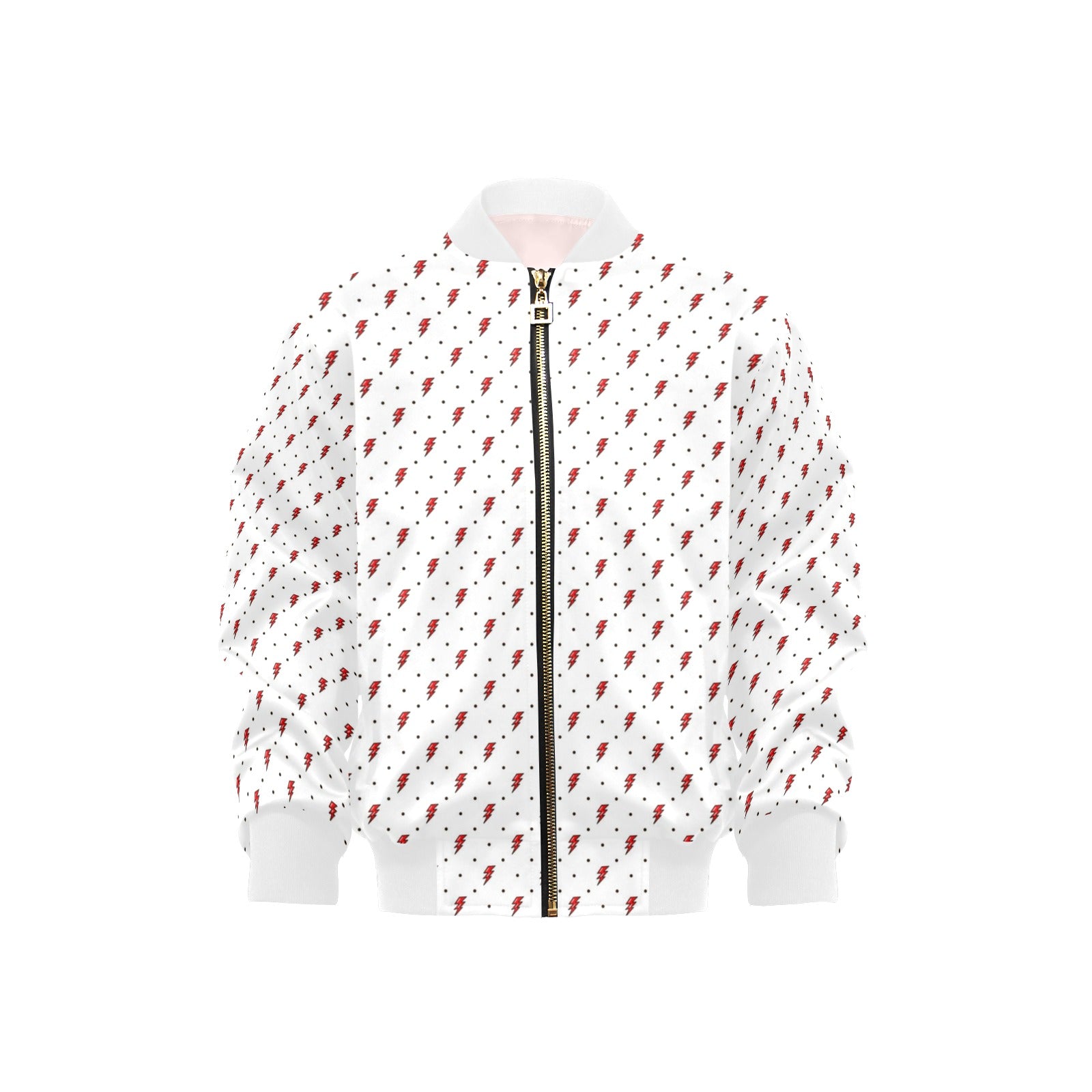 Red Lightning Kids Bomber Jacket XL Kids Bomber Jacket comic Printed Offshore