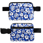 Blue Hawaiian Floral - Belt Bag