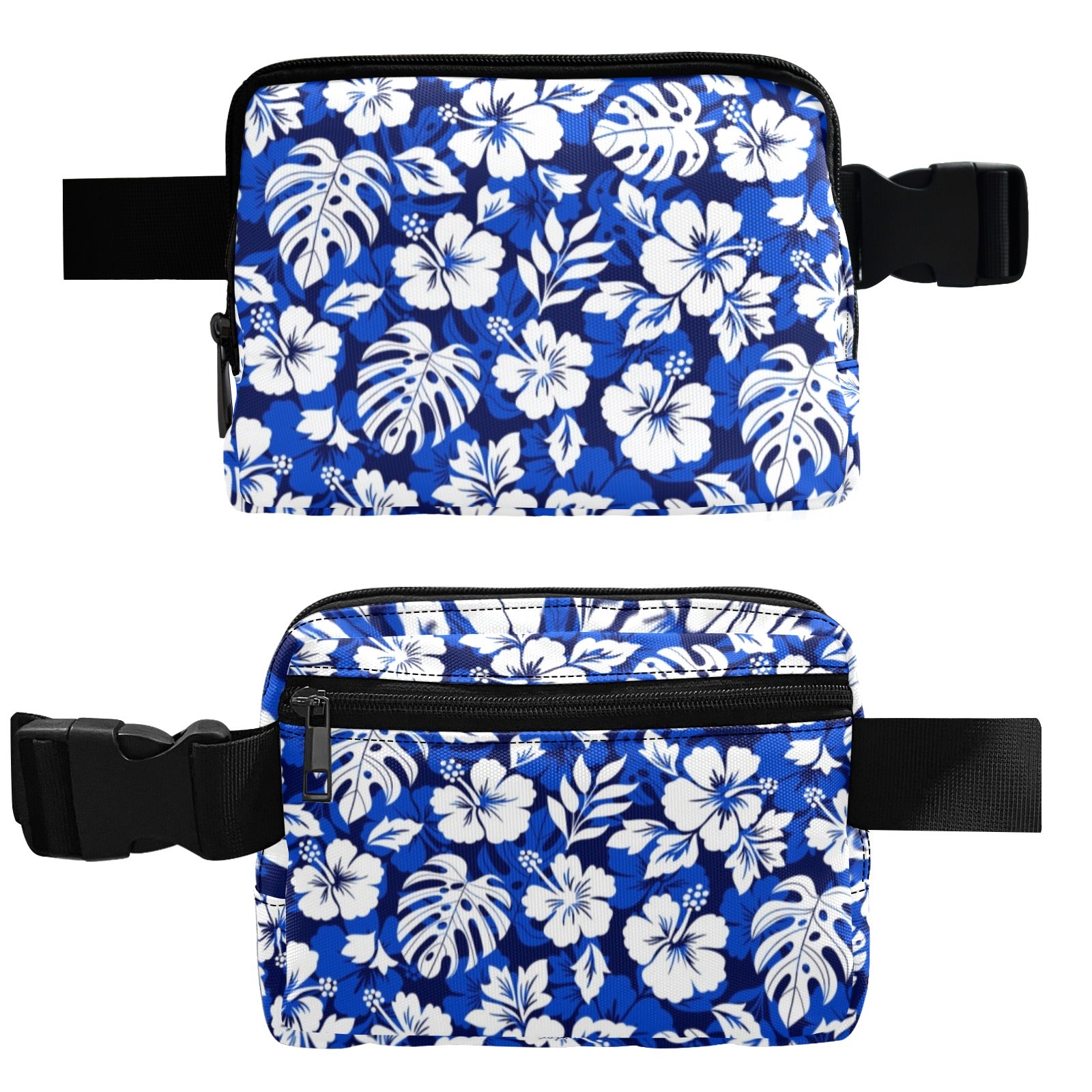 Blue Hawaiian Floral - Belt Bag