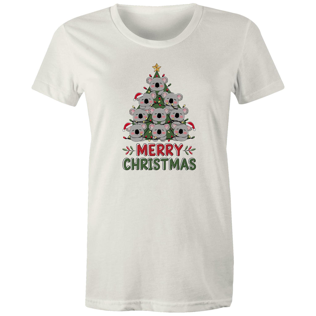 Koala Christmas Tree - Womens T-shirt