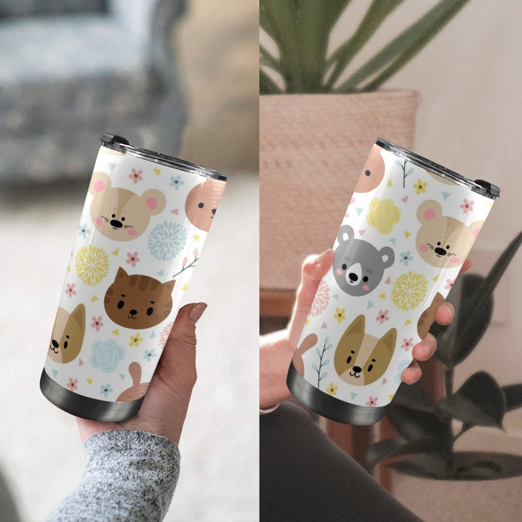 Baby Animals - 20oz Mobile Tumbler with Lid (Black Lock)